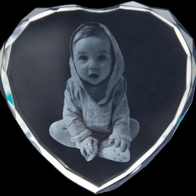 Personalised Crystal With 2D/3D Photo Engraved - Handcrafted & Custom-Made