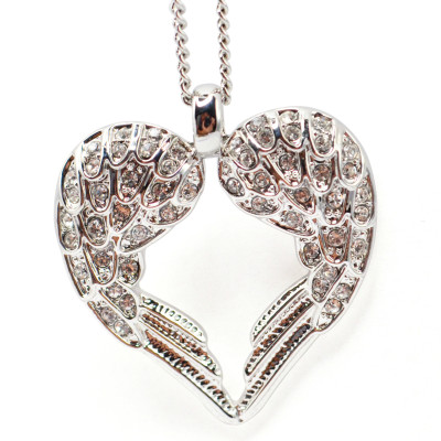 Personalised Angels Heart - Sterling Silver - Handcrafted & Custom-Made