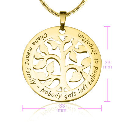 Personalised Ohana Tree - 18ct Gold Plated *Limited Edition - Handcrafted & Custom-Made