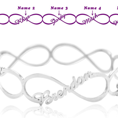 Personalised Endless Single Infinity Bangle - Handcrafted & Custom-Made