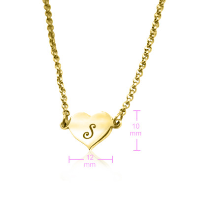 Personalised Precious Heart - 18ct Gold Plated - Handcrafted & Custom-Made