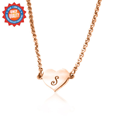 Personalised Precious Heart - 18ct Rose Gold Plated - Handcrafted & Custom-Made