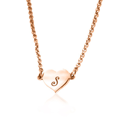 Personalised Precious Heart - 18ct Rose Gold Plated - Handcrafted & Custom-Made