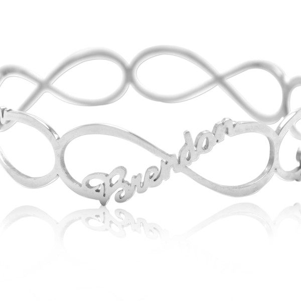 Personalised Endless Single Infinity Bangle - Handcrafted & Custom-Made