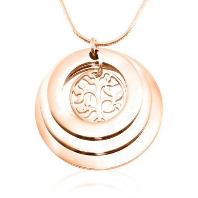 Personalised Family Triple Love - 18ct Rose Gold Plated - Handcrafted & Custom-Made