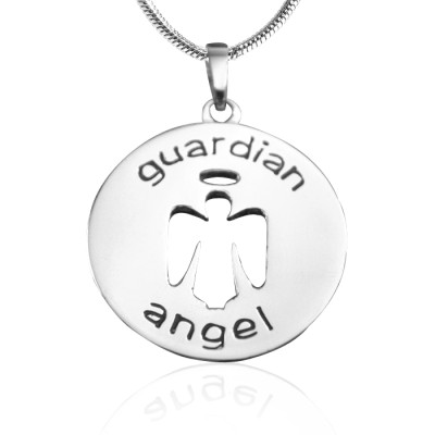 Personalised Guardian Angel Necklace 1 - Sterling Silver - Handcrafted & Custom-Made