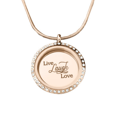 Personalised Live Laugh Love Disc - Dream Locket - Handcrafted & Custom-Made