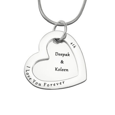 Personalised Love Forever Necklace - sterling Silver - Handcrafted & Custom-Made