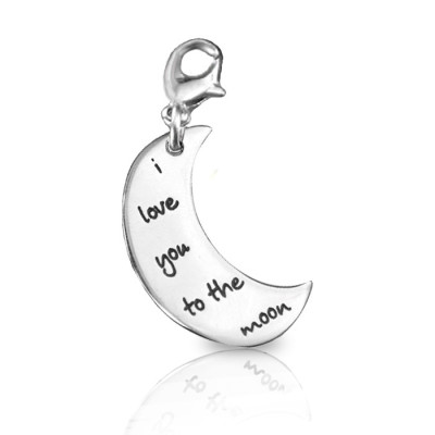 Personalised Moon Charm - Handcrafted & Custom-Made