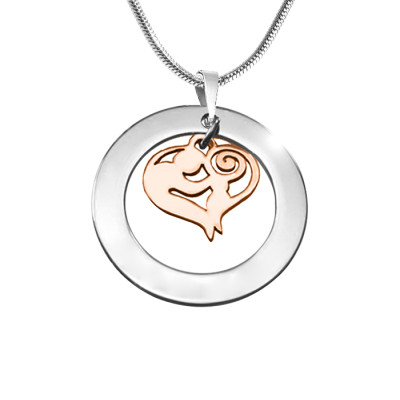 Personalised Mothers Love Necklace - Two Tone - Rose Gold Mother - Handcrafted & Custom-Made