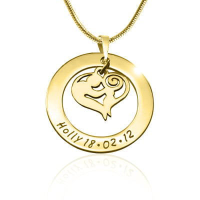 Personalised Mothers Love Necklace - 18ct Gold Plated - Handcrafted & Custom-Made