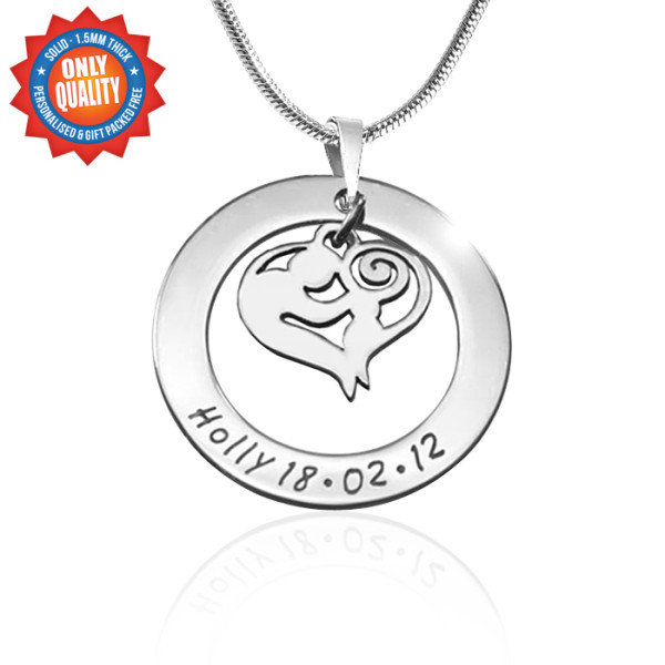 Personalised Mothers Love Necklace - Sterling Silver - Handcrafted & Custom-Made