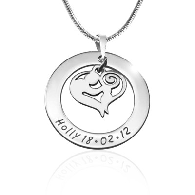 Personalised Mothers Love Necklace - Sterling Silver - Handcrafted & Custom-Made