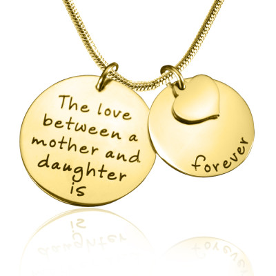 Personalised Mother Forever Necklace - 18ct Gold Plated - Handcrafted & Custom-Made