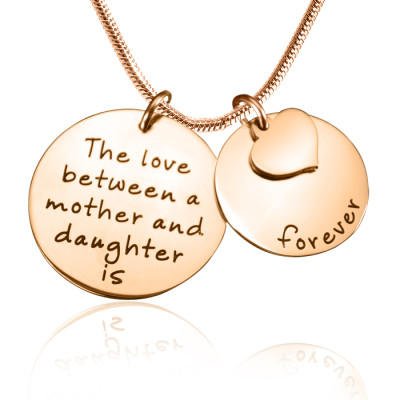 Personalised Mother Forever Necklace - 18ct Rose Gold Plated - Handcrafted & Custom-Made