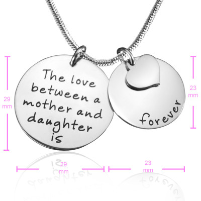 Personalised Mother Forever Necklace - Silver - Handcrafted & Custom-Made