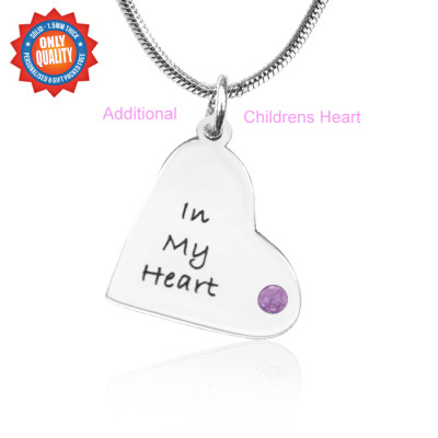 Personalised Additional Childrens Heart Pendant - Handcrafted & Custom-Made