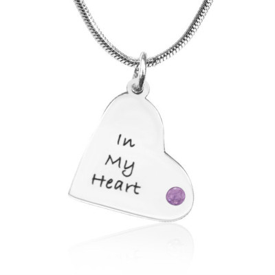 Personalised Mothers Heart Pendant Necklace Set - Handcrafted & Custom-Made
