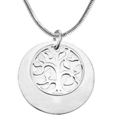 Personalised My Family Tree Single Disc - Sterling Silver - Handcrafted & Custom-Made