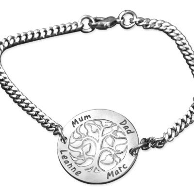 Personalised My Tree Bracelet/Anklet - Sterling Silver - Handcrafted & Custom-Made