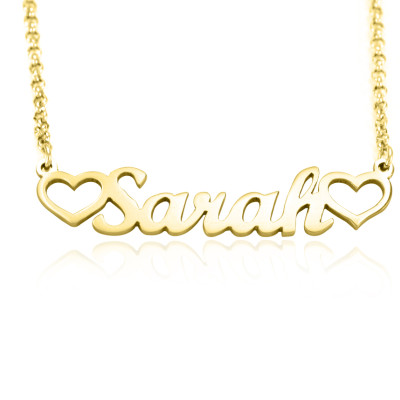 Personalised Name Necklace - 18ct Gold Plated - Handcrafted & Custom-Made