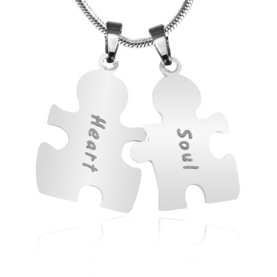 Personalised Puzzle Necklace - Sterling Silver - Handcrafted & Custom-Made