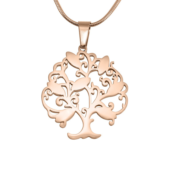 Personalised Tree of My Life Necklace 7 - 18ct Rose Gold Plated - Handcrafted & Custom-Made