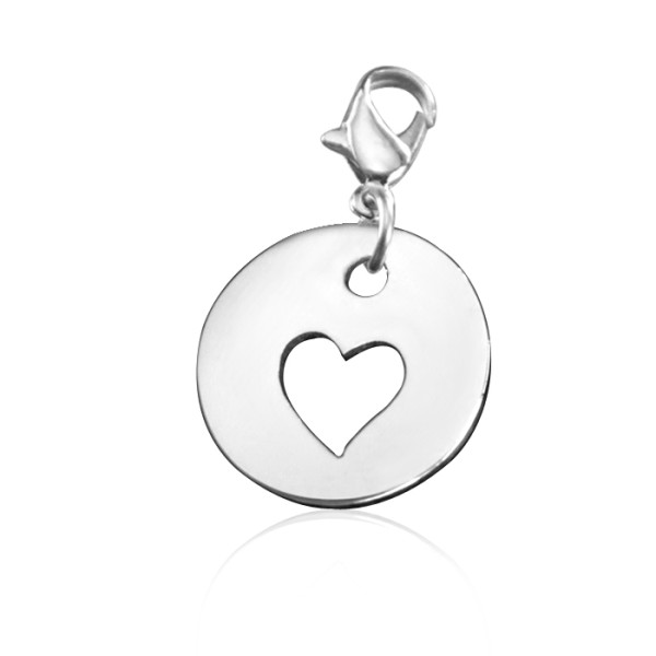 Personalised Cut Out Heart Charm - Handcrafted & Custom-Made