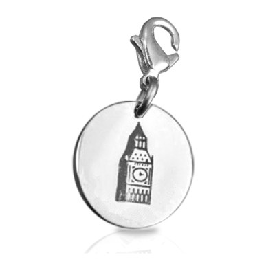 Personalised Big Ben Tower Clock Charm - Handcrafted & Custom-Made