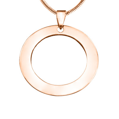 Personalised Circle of Trust Necklace - 18ct Rose Gold Plated - Handcrafted & Custom-Made