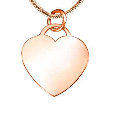 Personalised Forever in My Heart Necklace - 18ct Rose Gold Plated - Handcrafted & Custom-Made