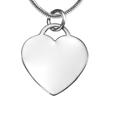 Personalised Forever in My Heart Necklace - Sterling Silver - Handcrafted & Custom-Made