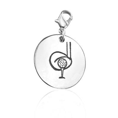 Personalised Golf Charm - Handcrafted & Custom-Made