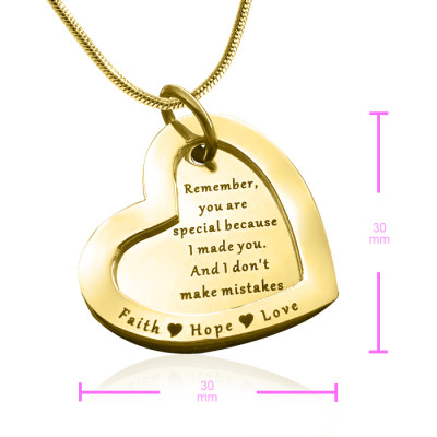 Personalised Love Forever Necklace - 18ct Gold Plated - Handcrafted & Custom-Made