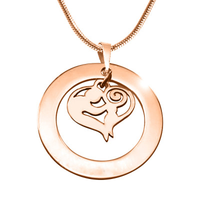 Personalised Mothers Love Necklace - 18ct Rose Gold Plated - Handcrafted & Custom-Made