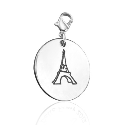 Personalised Eiffel Tower Charm - Handcrafted & Custom-Made