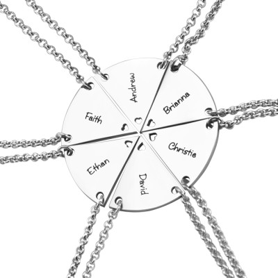 Personalised Meet at the Heart Hexa - Six Personalised Necklaces - Handcrafted & Custom-Made