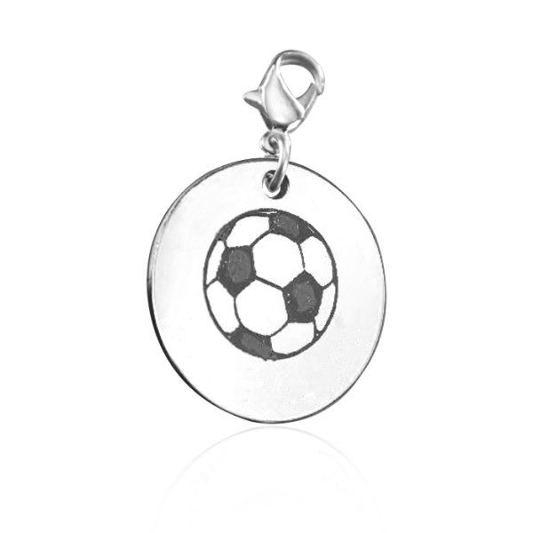 Personalised Soccer Ball Charm - Handcrafted & Custom-Made