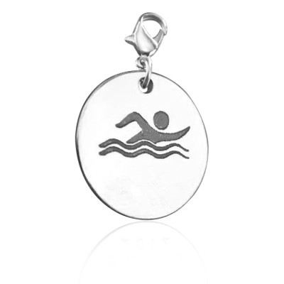 Personalised Swimmer Charm - Handcrafted & Custom-Made
