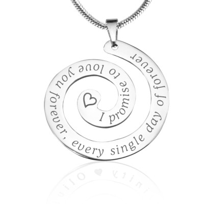 Personalised Promise Swirl - Sterling Silver *Limited Edition - Handcrafted & Custom-Made