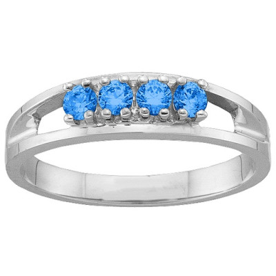 1-6 Gemstone Ring  - Handcrafted & Custom-Made