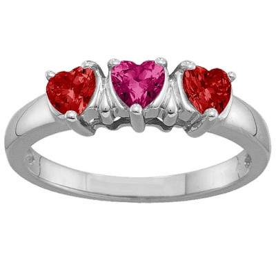 2-5 Hearts Ring - Handcrafted & Custom-Made