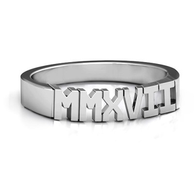 2017 Roman Numeral Graduation Ring - Handcrafted & Custom-Made