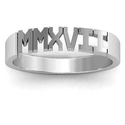 2017 Roman Numeral Graduation Ring - Handcrafted & Custom-Made