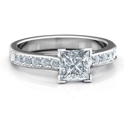 Janelle Princess Cut Ring - Handcrafted & Custom-Made