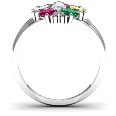 Arachna Centre Marquise and Princess Ring with Accents - Handcrafted & Custom-Made