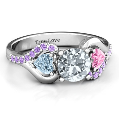 Blast of Love Ring with Accents - Handcrafted & Custom-Made