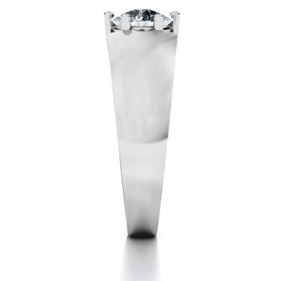 Bold Devotion Solitaire Ring - Handcrafted & Custom-Made
