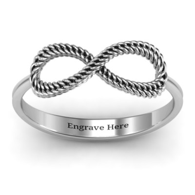 Braided Infinity Ring - Handcrafted & Custom-Made