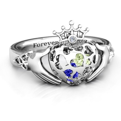 Caged Hearts Claddagh Ring - Handcrafted & Custom-Made